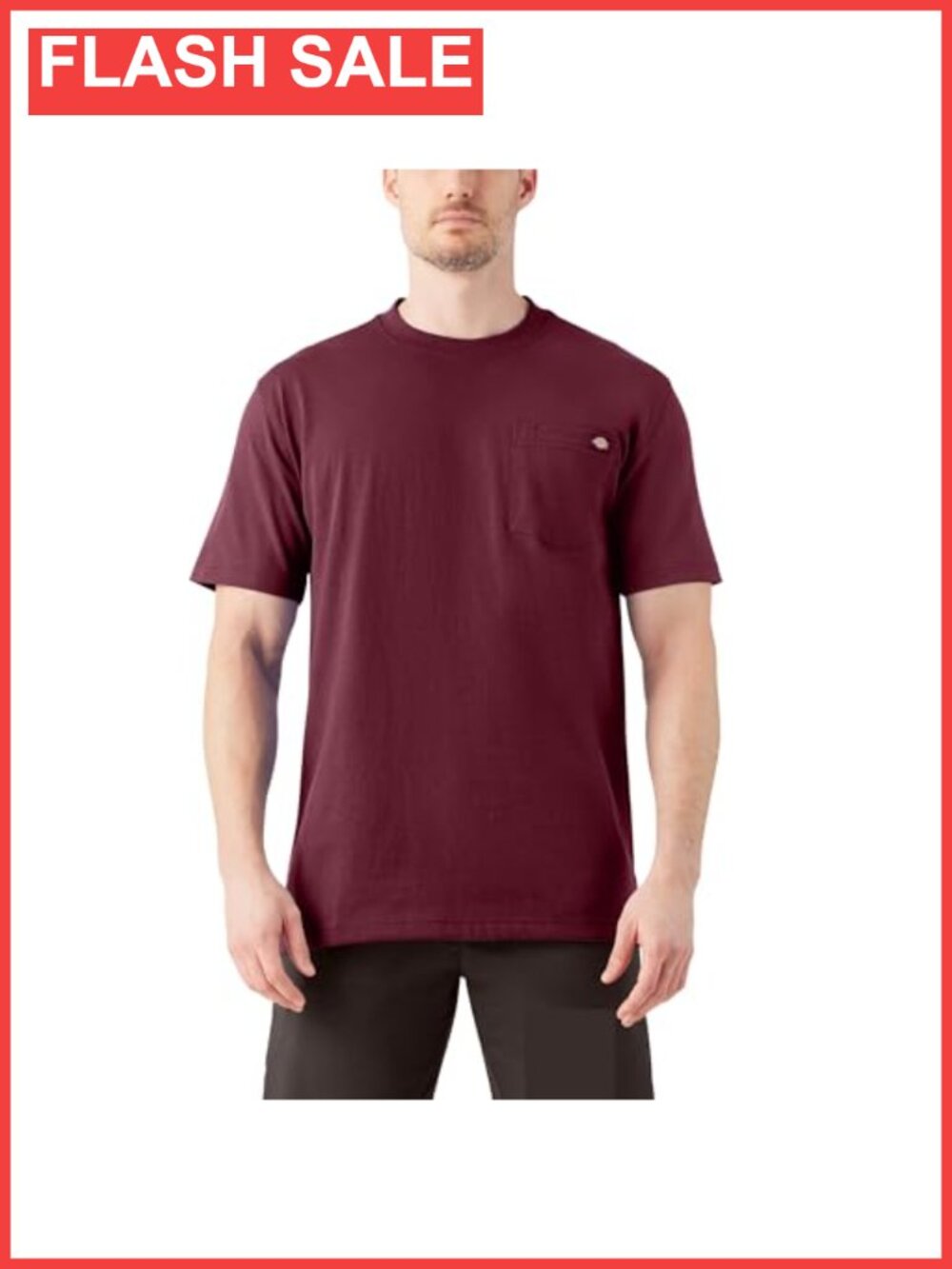 Heavyweight Cotton Crewneck Pocket T-Shirt Short Sleeve Work Tee